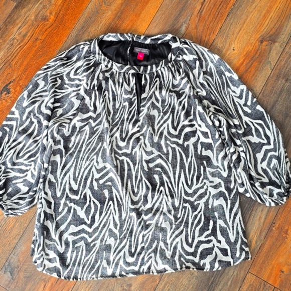 Vince Camuto Tops - Vince Camuto-Zebra  Print BLOUSE